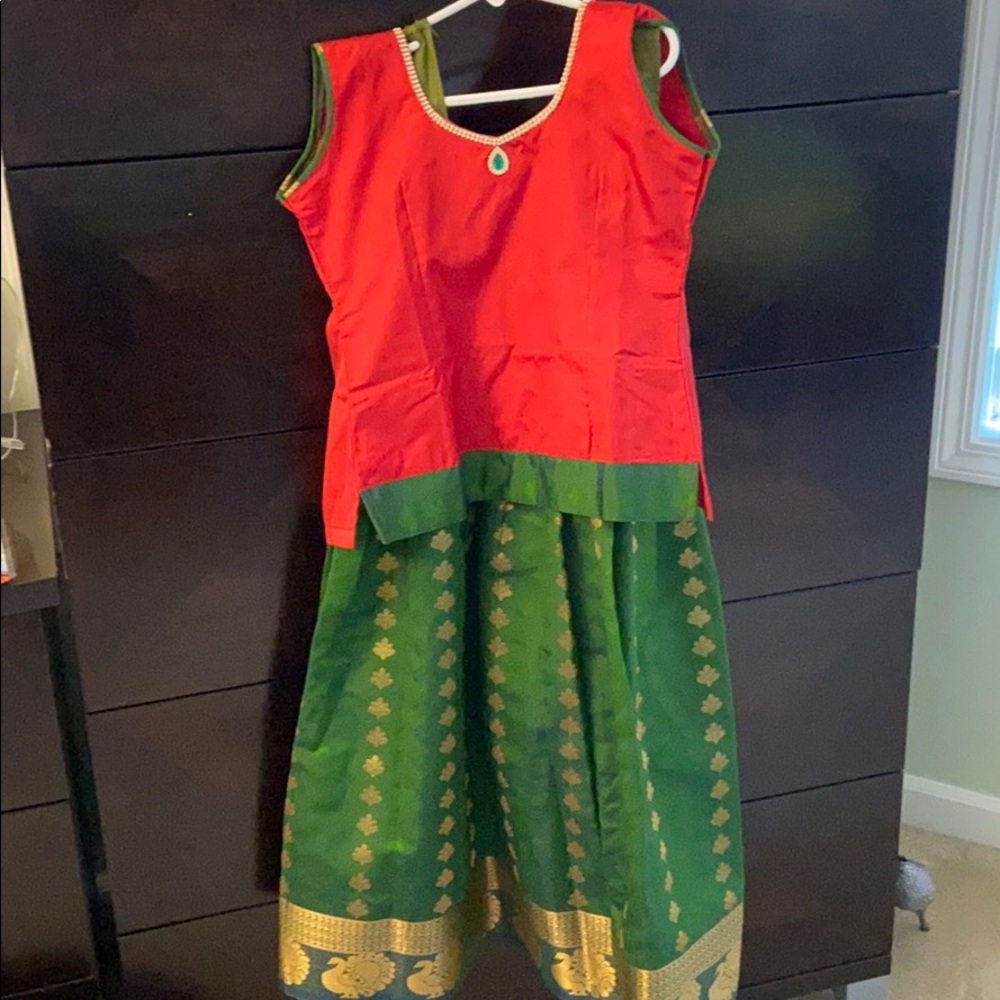 Gorgeous never worn indian lengha and top sage 8